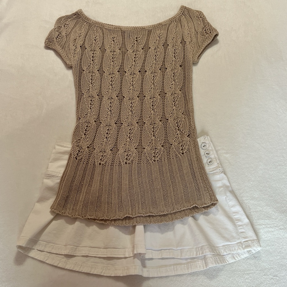 Crochet Knit Off The Shoulders Top